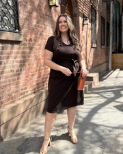 QUINTA dress in Chocolate Torte