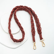 Wear Hope Macramé Crossbody Strap in Terra Cotta