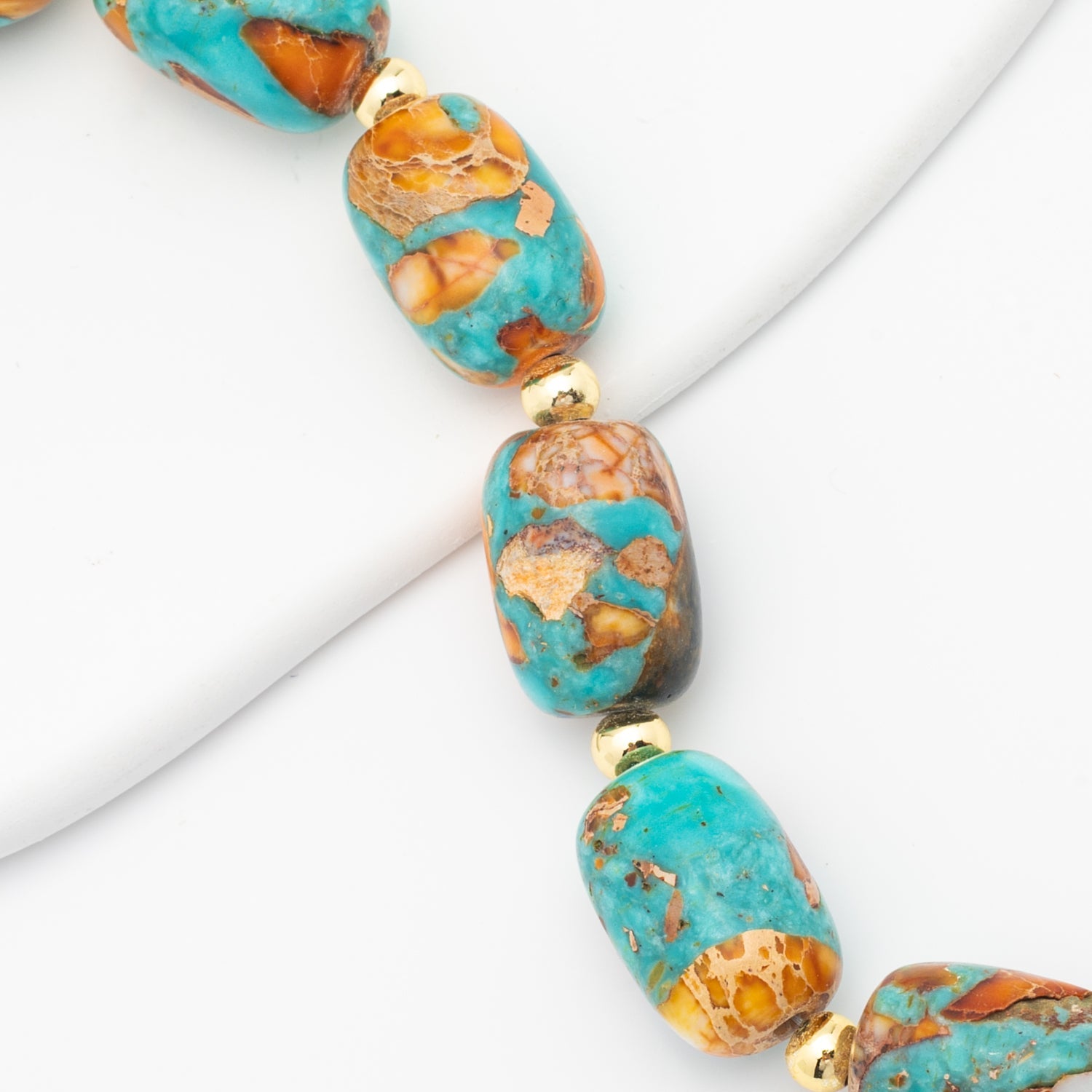Sierra Bloom Turquoise Emperor Stone Beaded Phone Wrist Strap