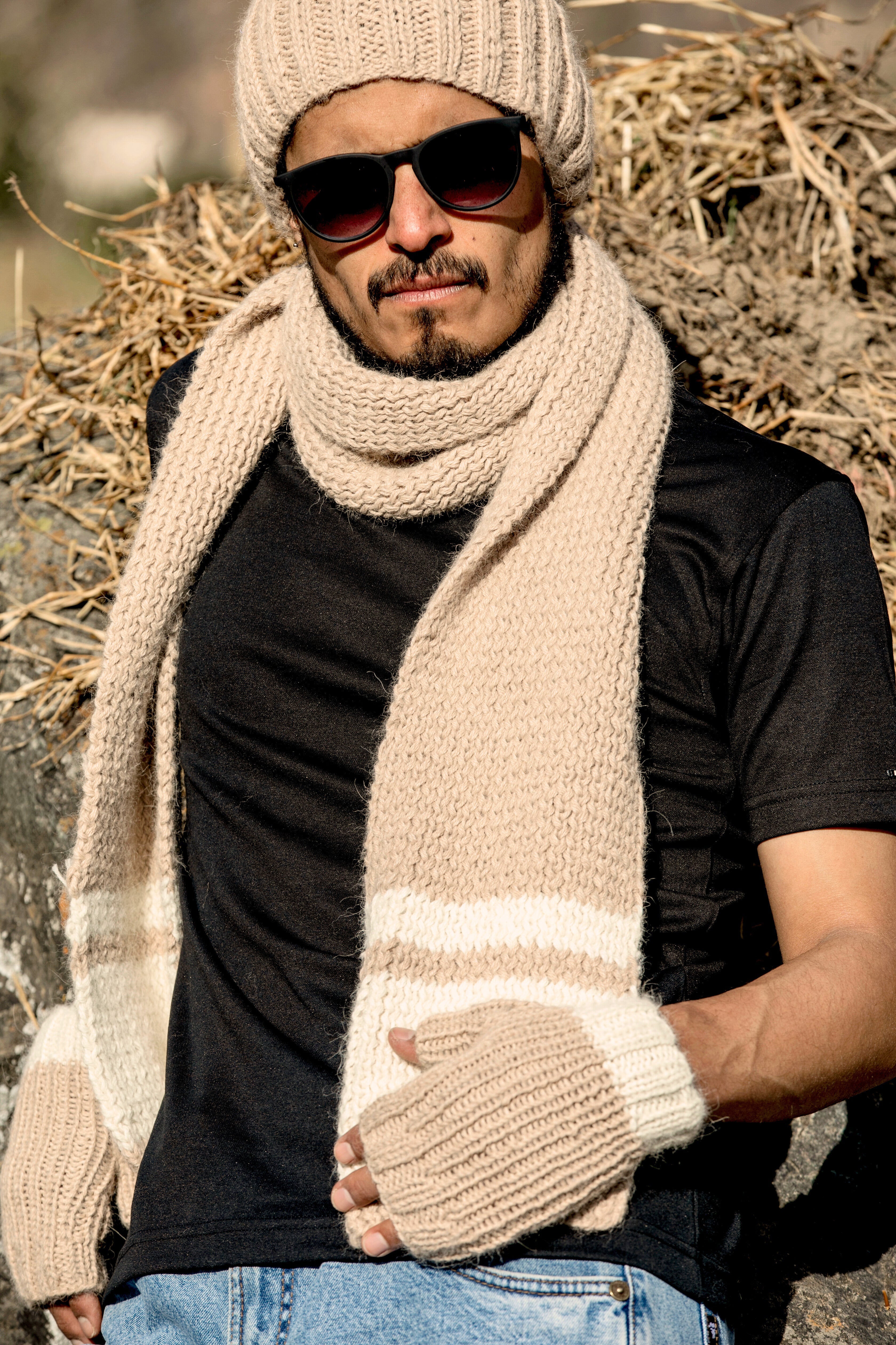 Pampa Fingerless Mittens