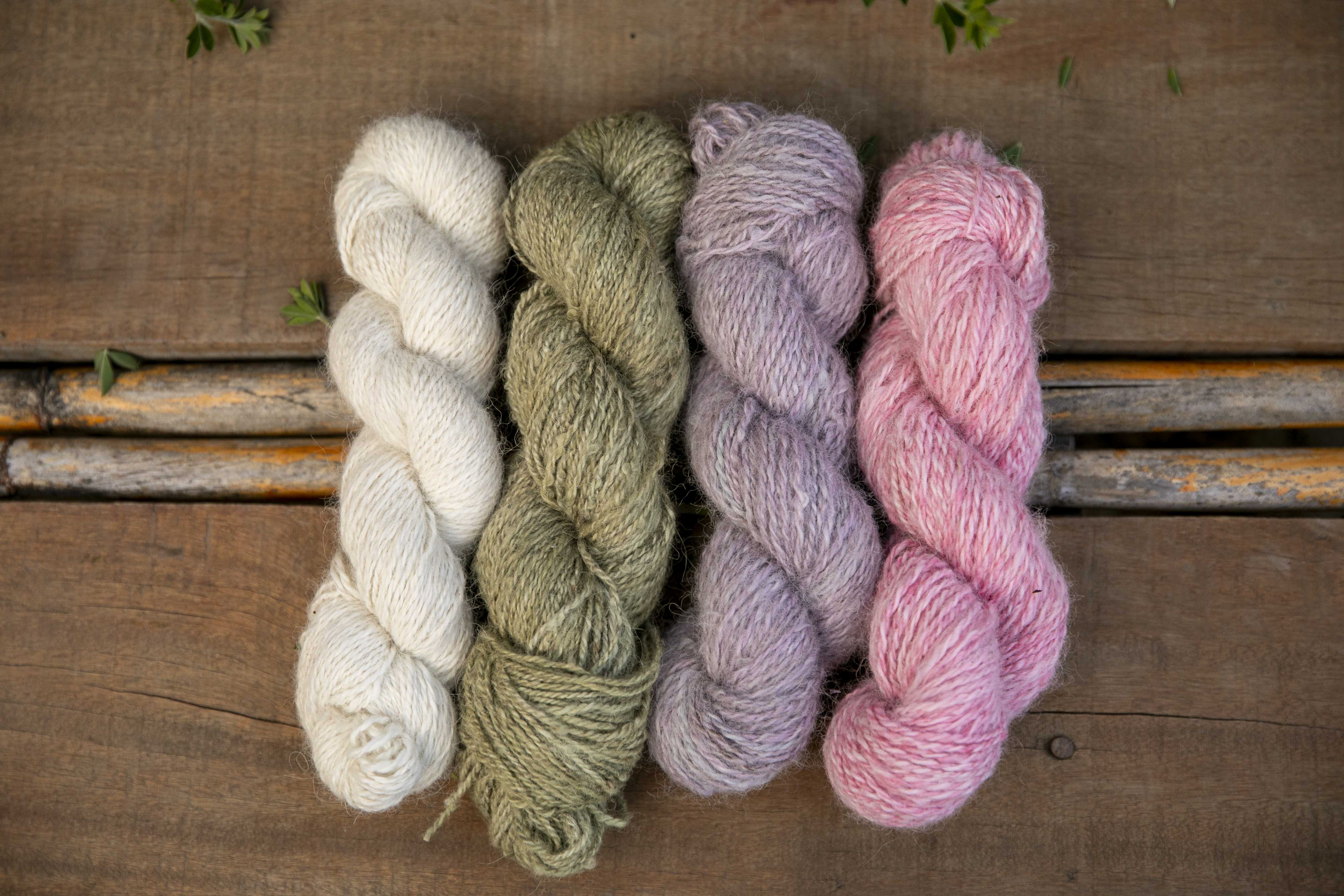 Handspun Alpaca Yarn - Naturally Dyed