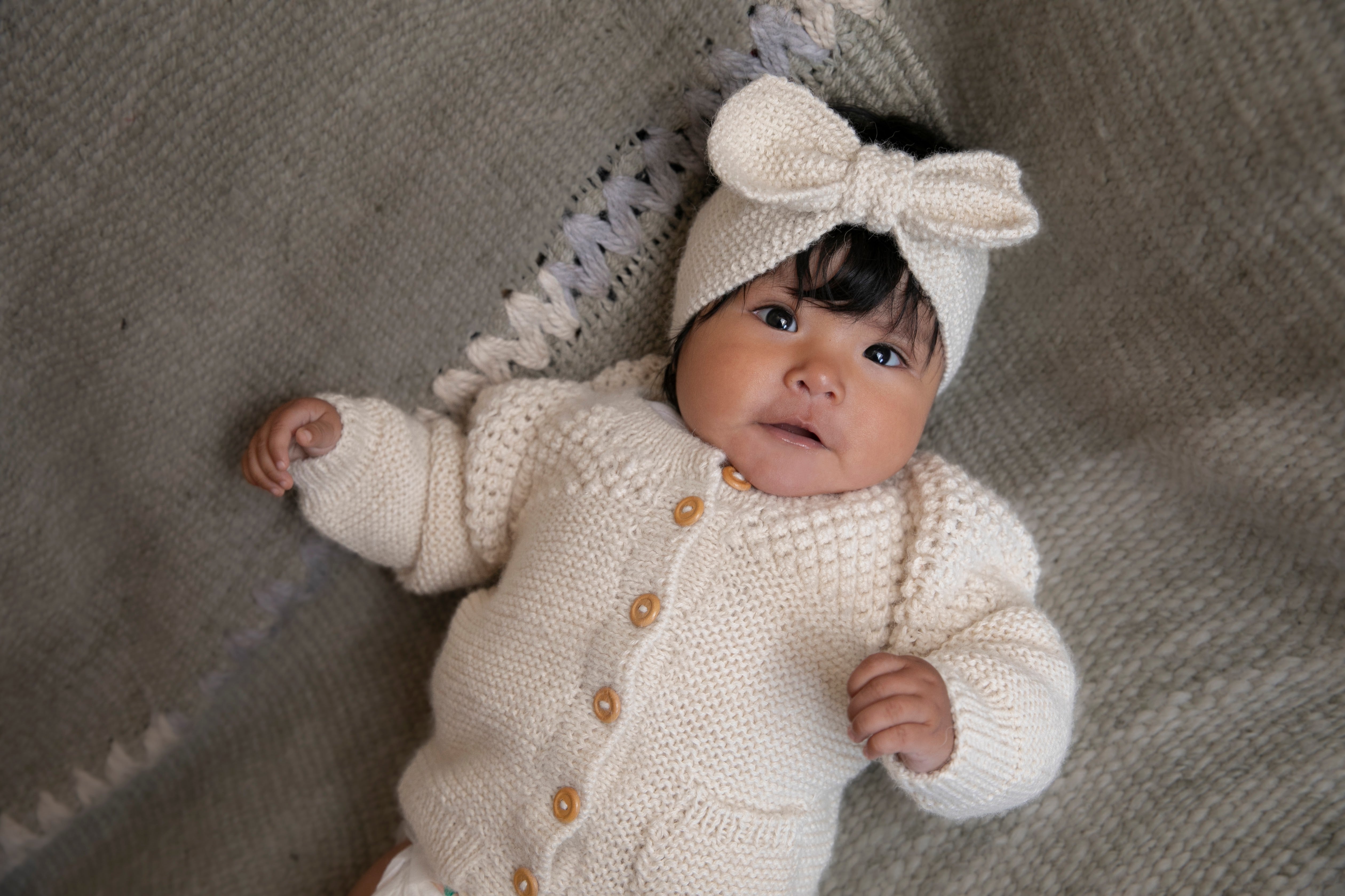 Muku Knit Baby Bow Headband