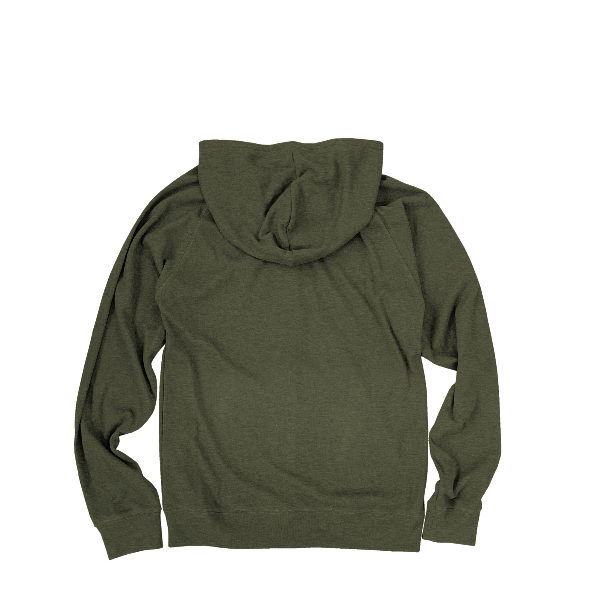Unisex Heathered Rib Full Zip Hood