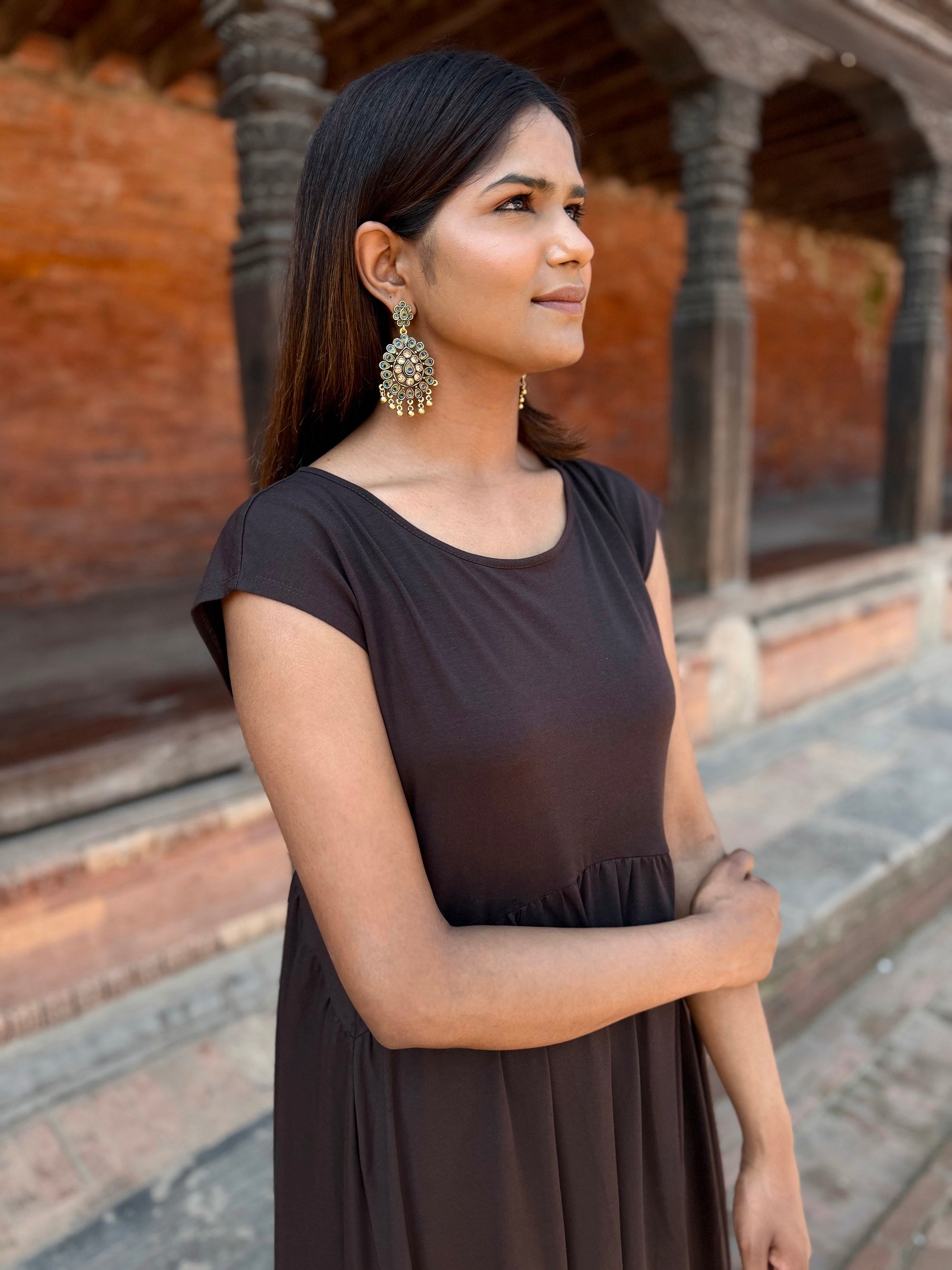 DEBORAH dress in Chocolate Torte