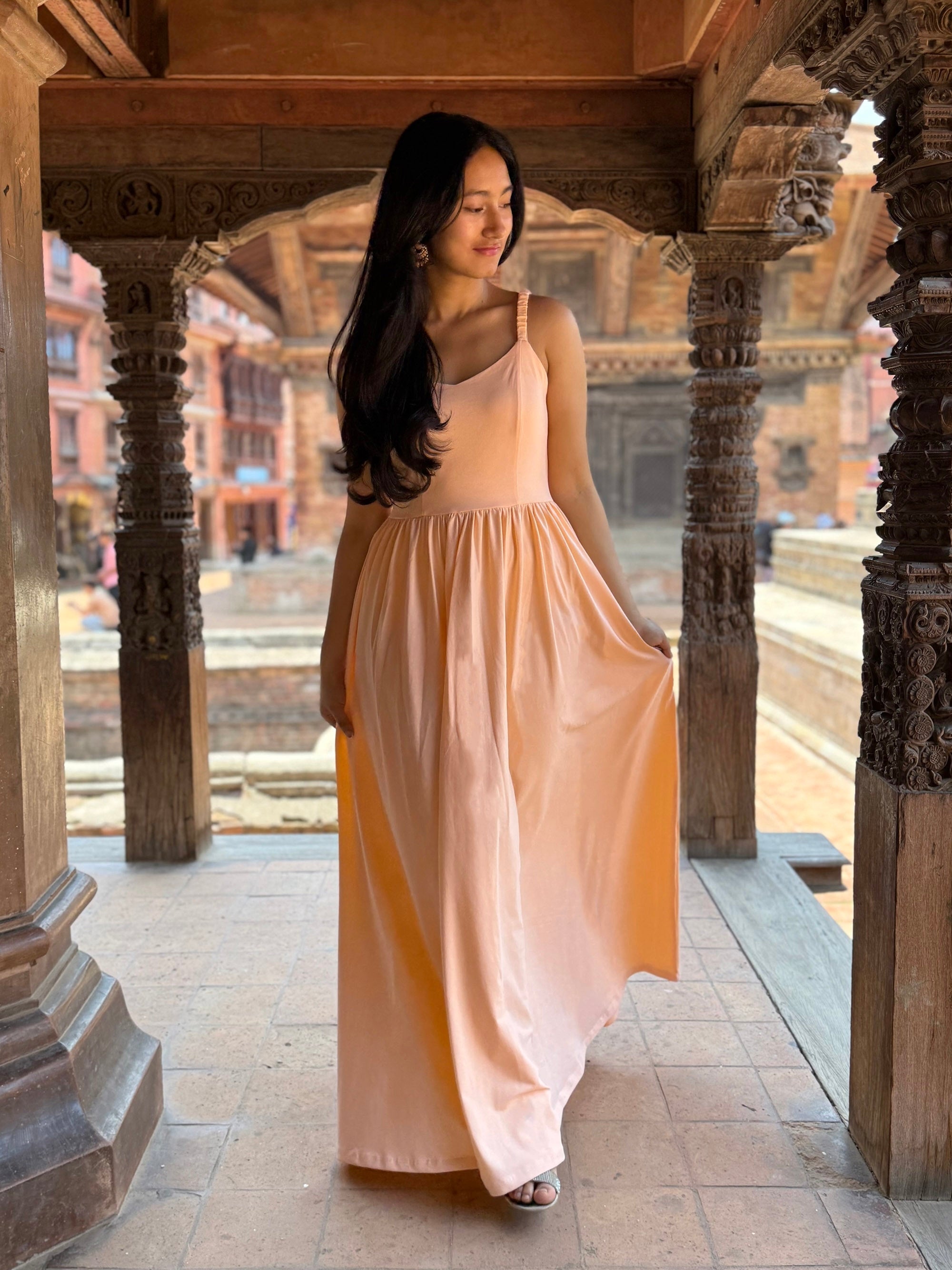 LYDIA dress in Apricot