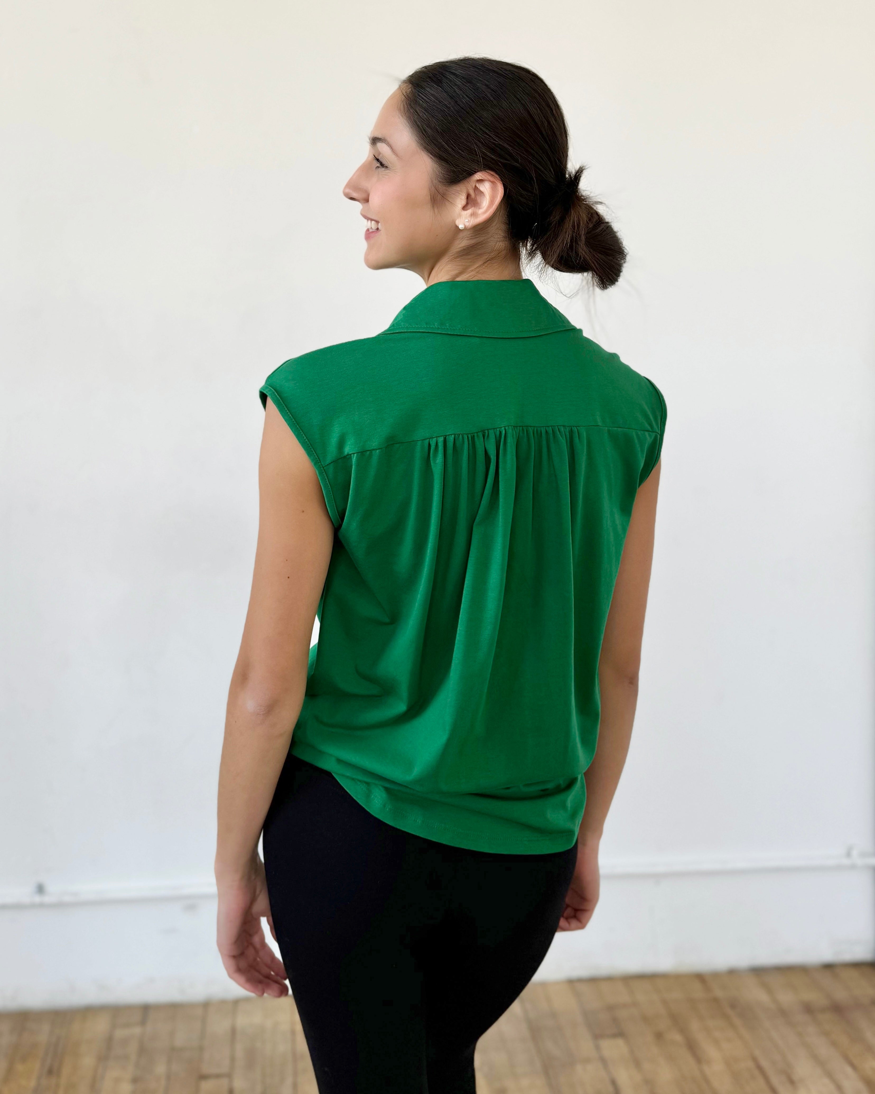 KAYA top in Rich Emerald
