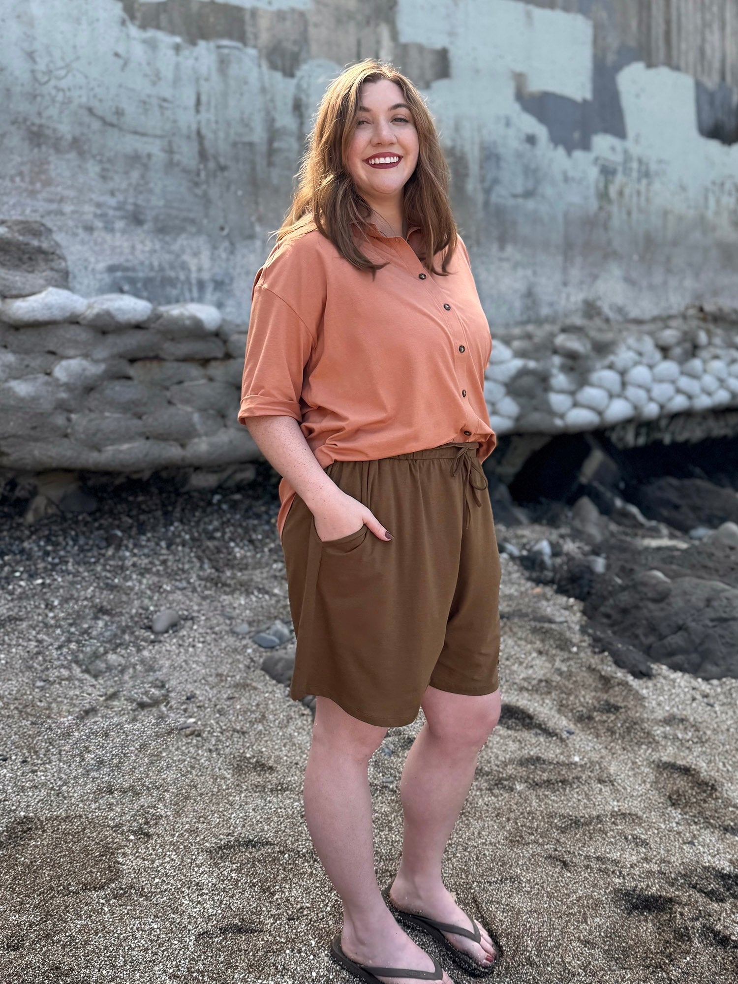 MELROSE top in Italian Clay