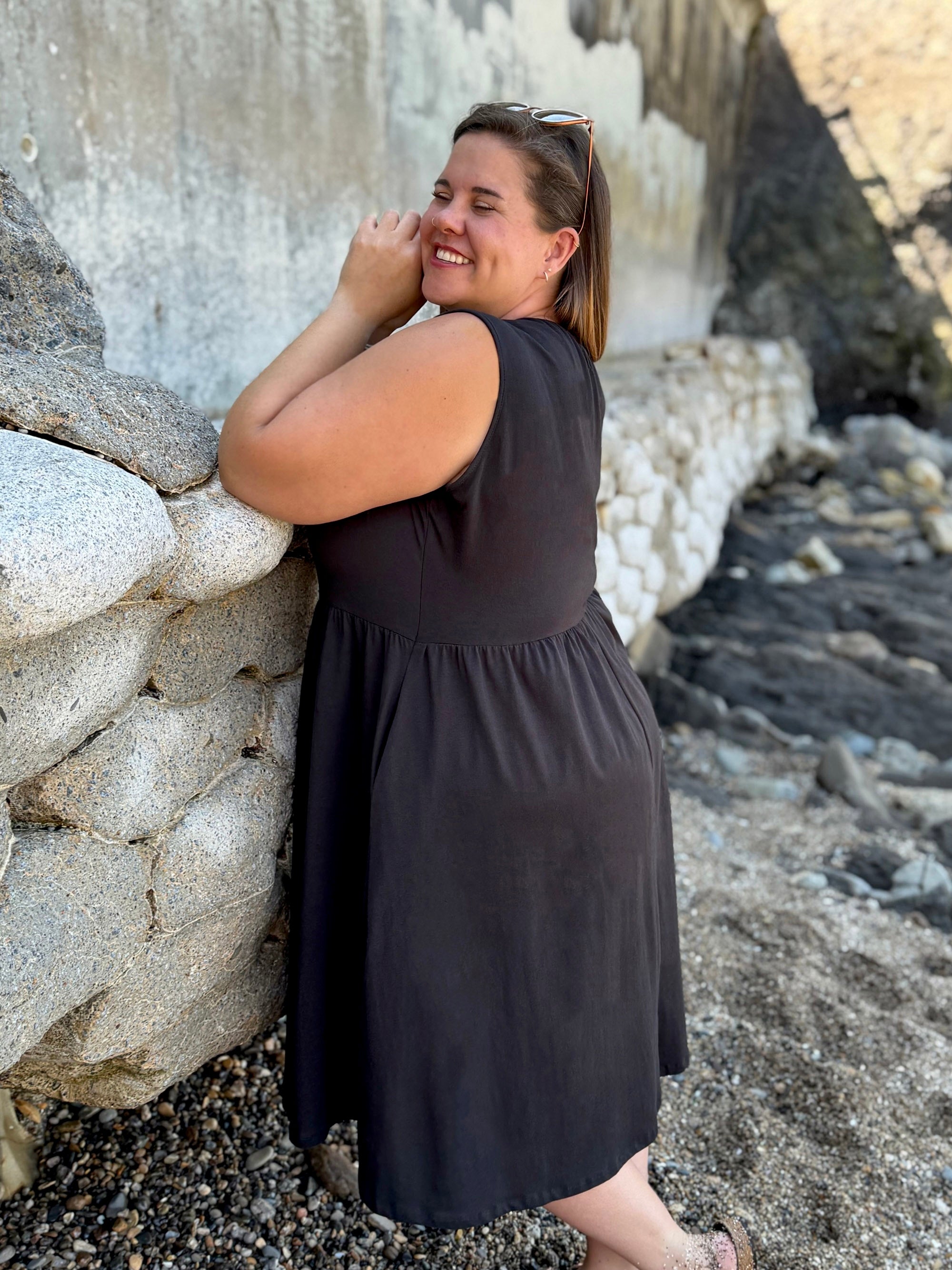 SUNSET dress in Black