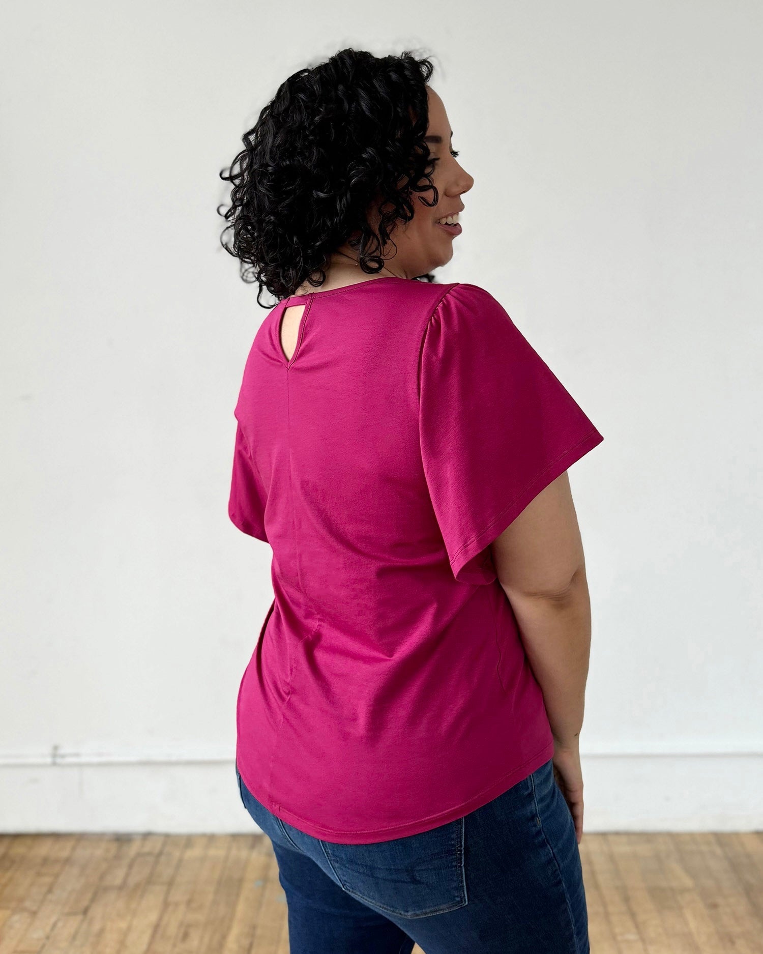 CHLOE tee in Garnet Pink