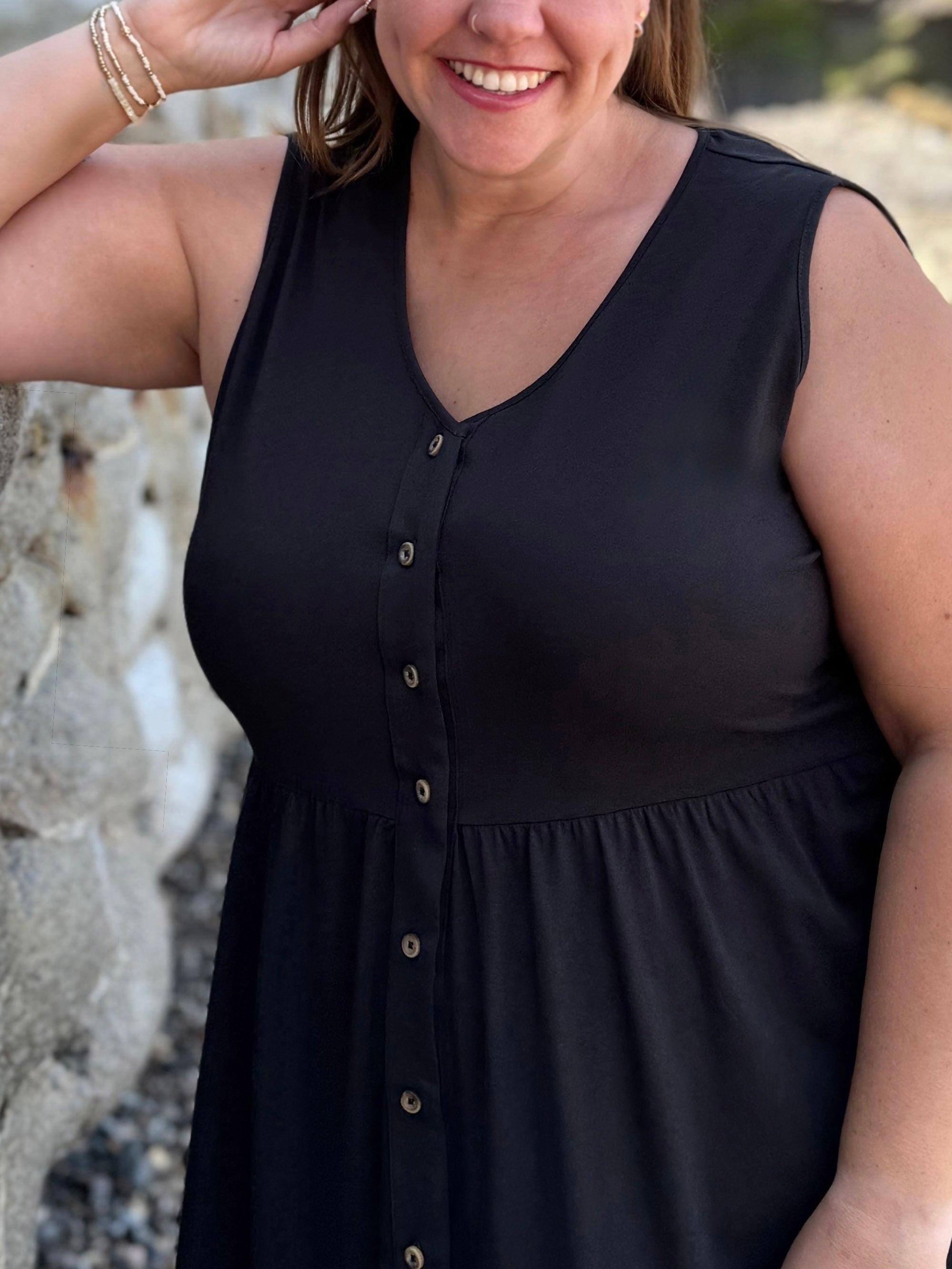 SUNSET dress in Black