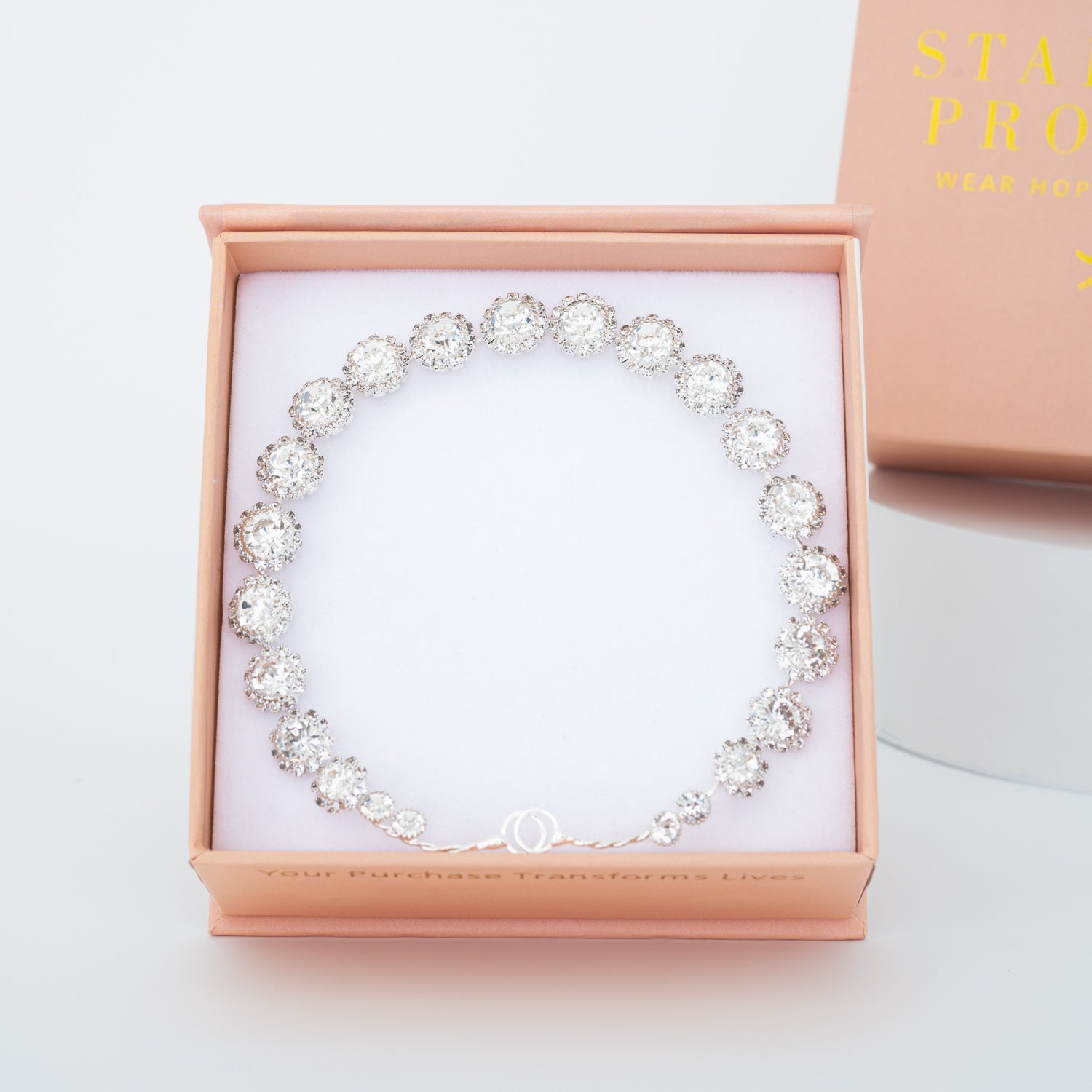 Peony Bloom Headband in Sterling Silver