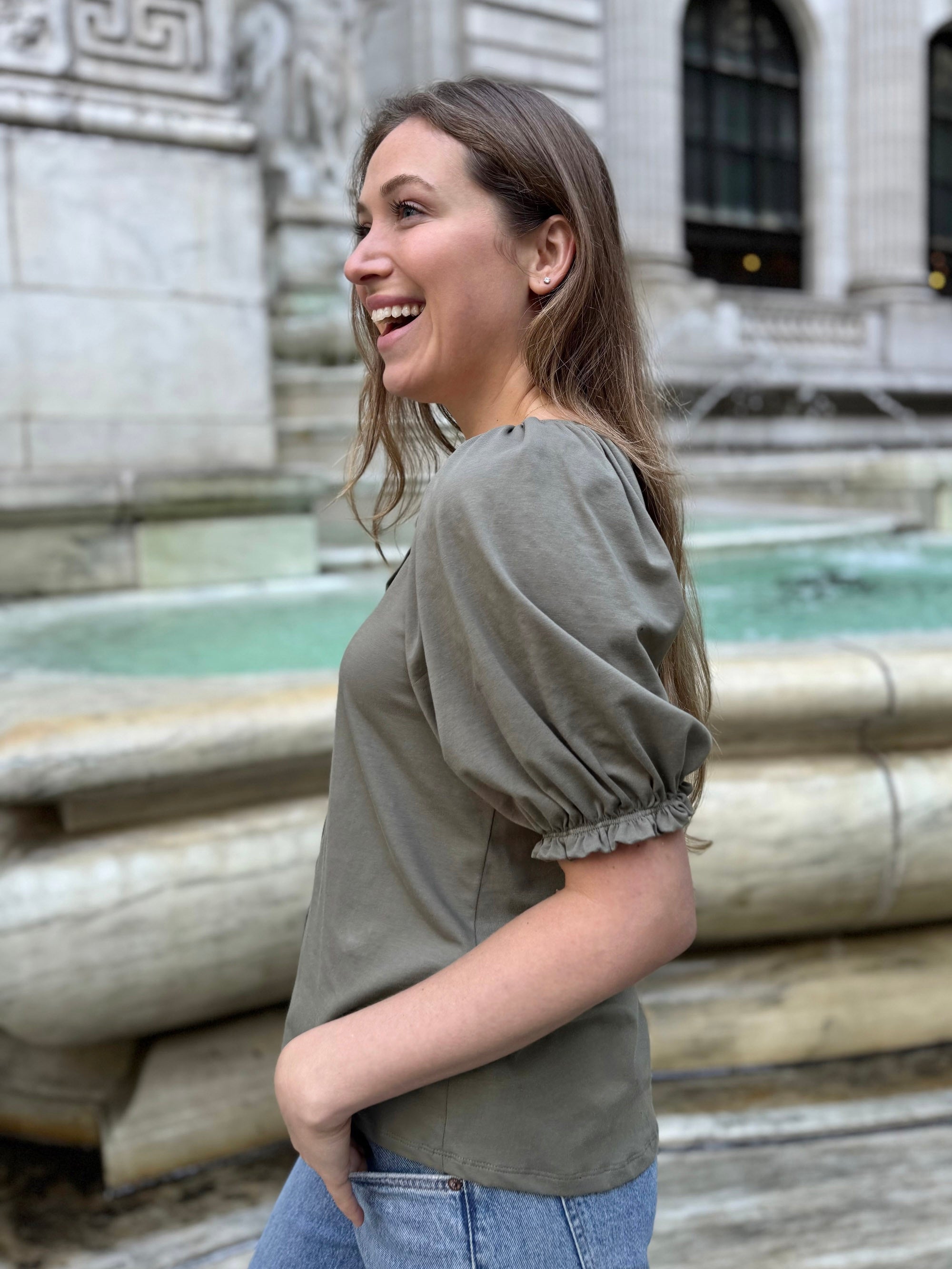 BOHEME top in Silver Sage