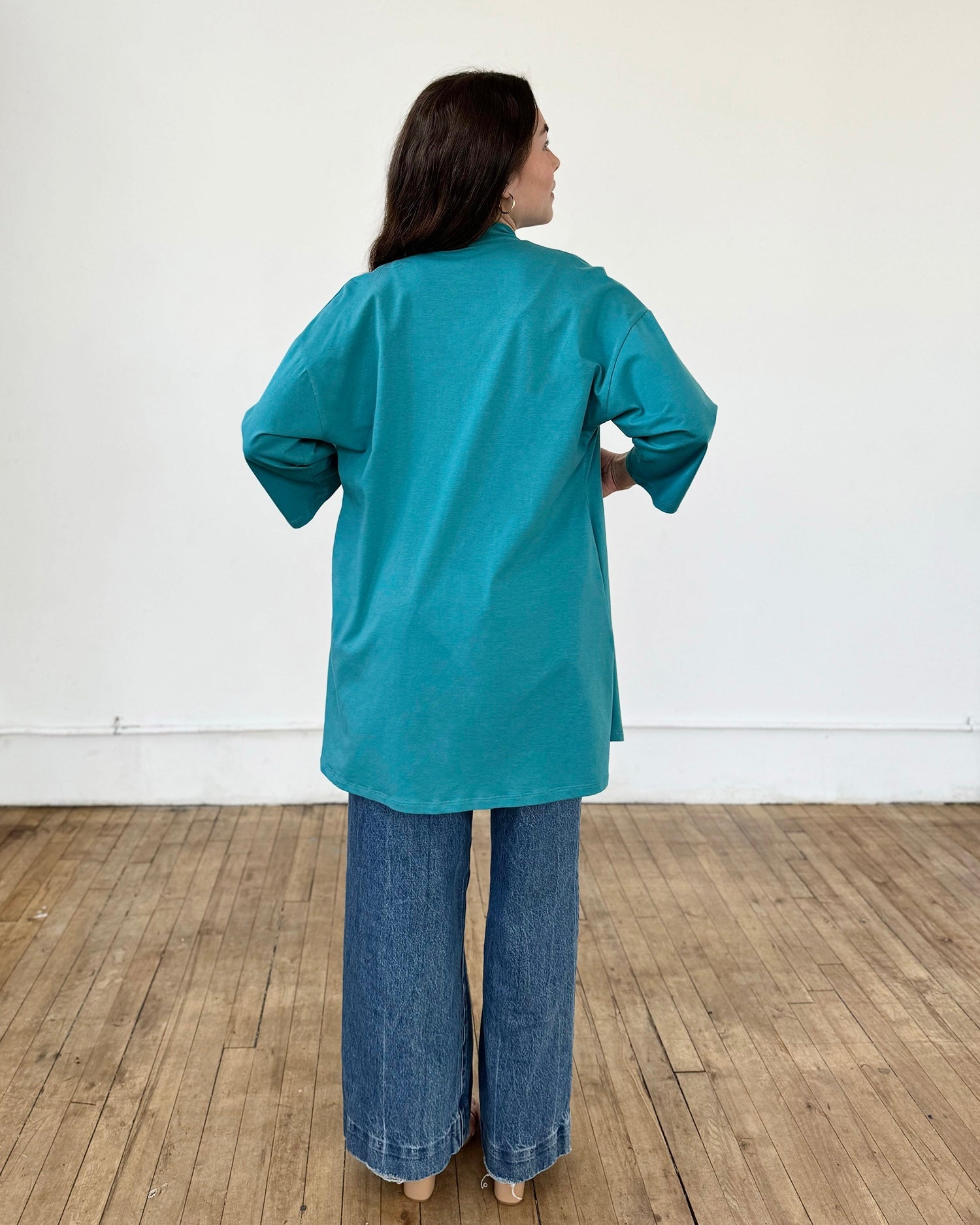 EVANA cardigan in Marine Teal