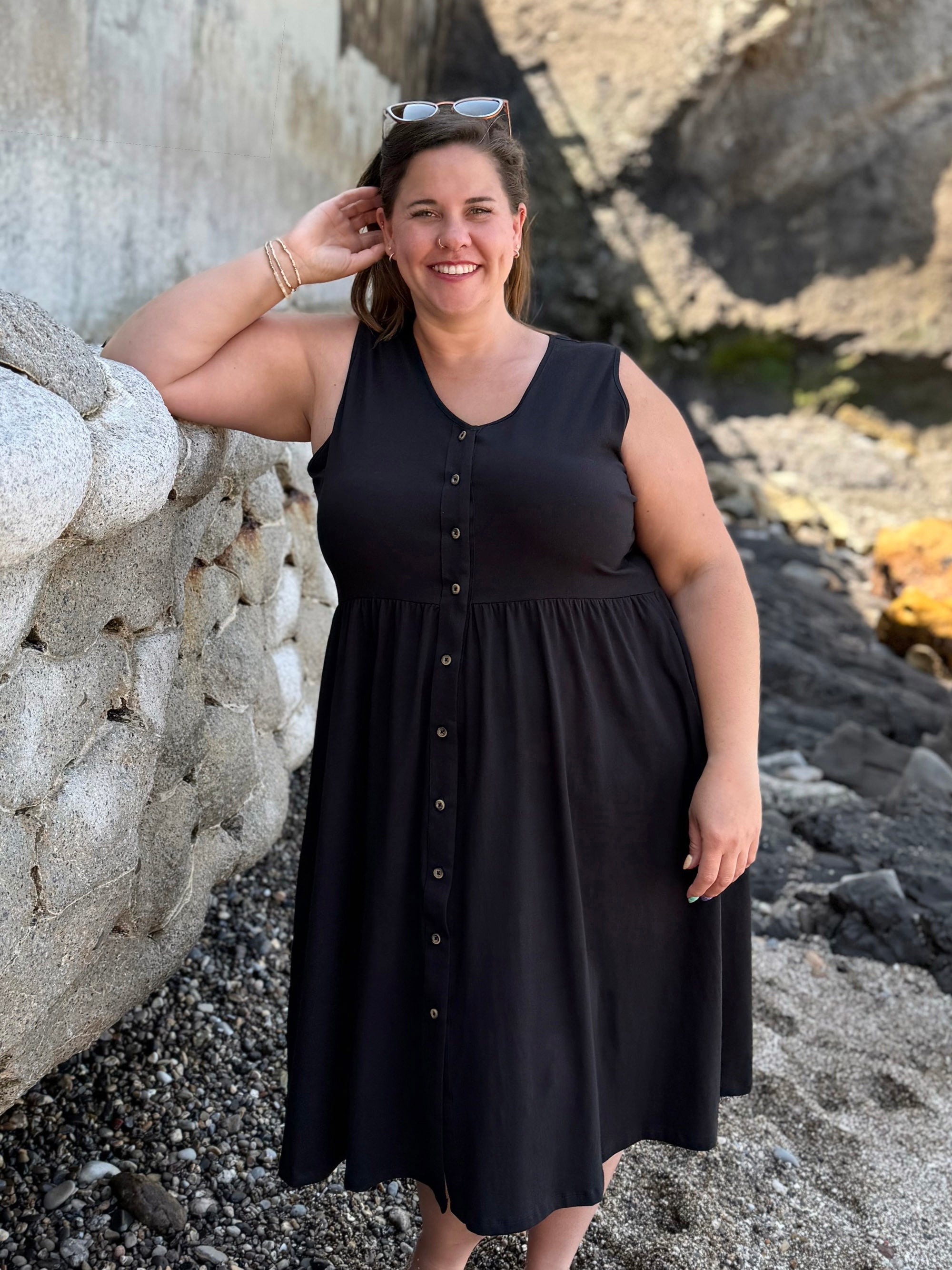 SUNSET dress in Black