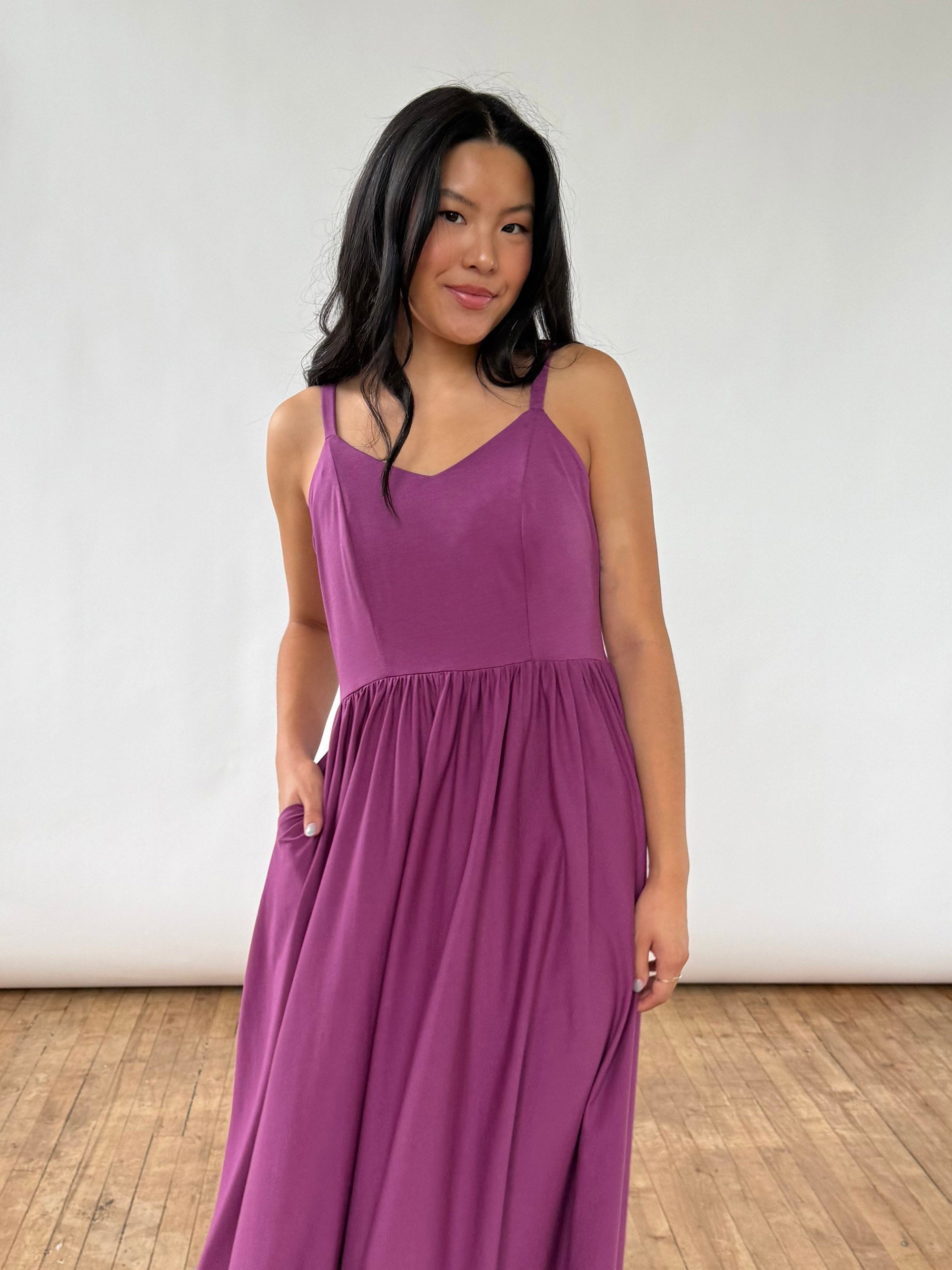 LYDIA dress in Deep Lilac