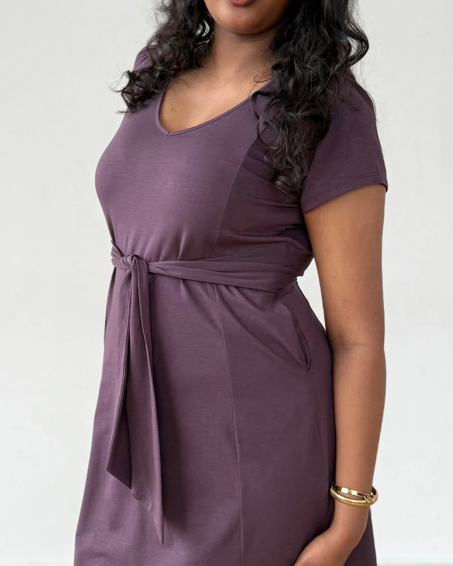 QUINTA dress in Plum