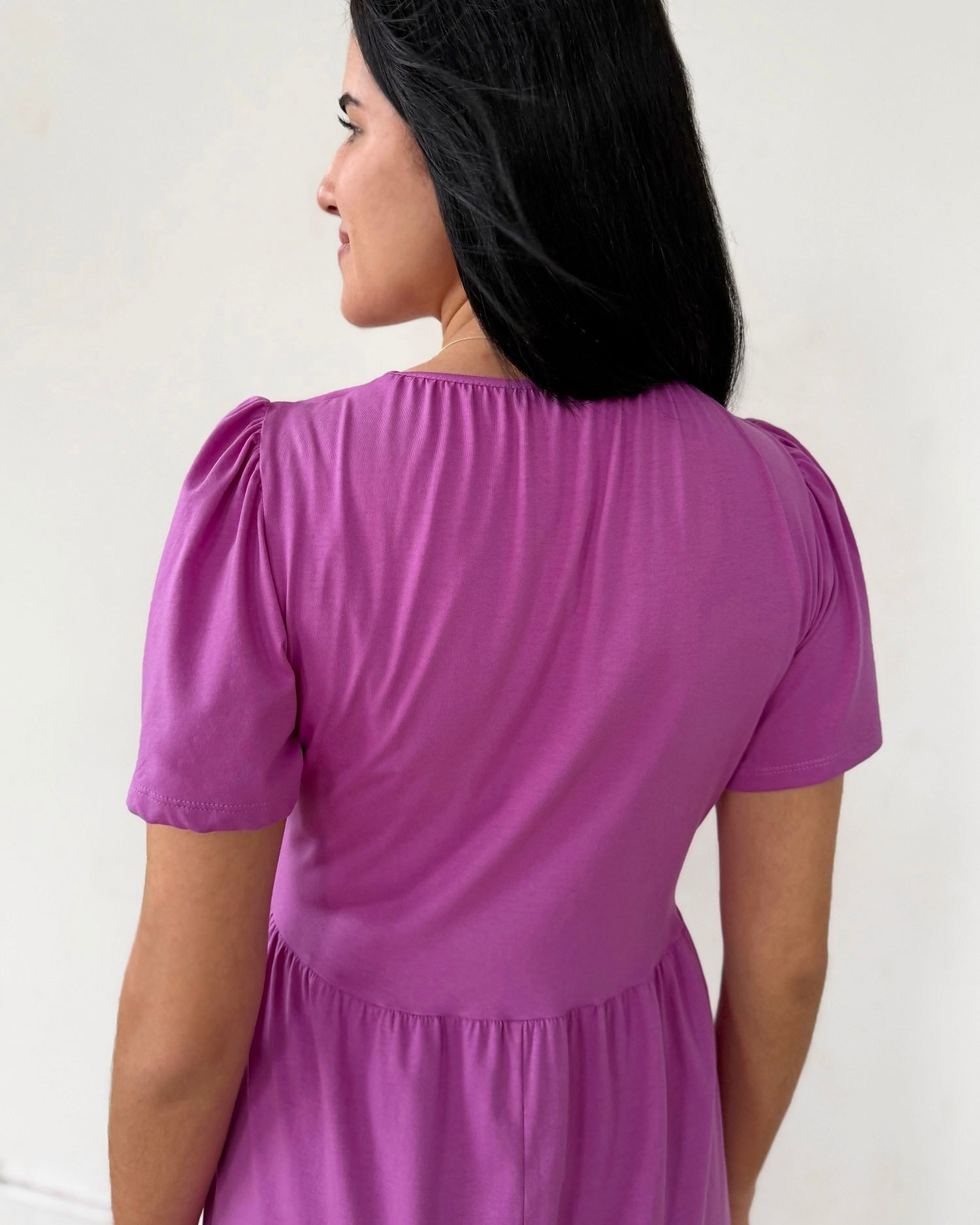 MONICA dress in Magenta Bloom