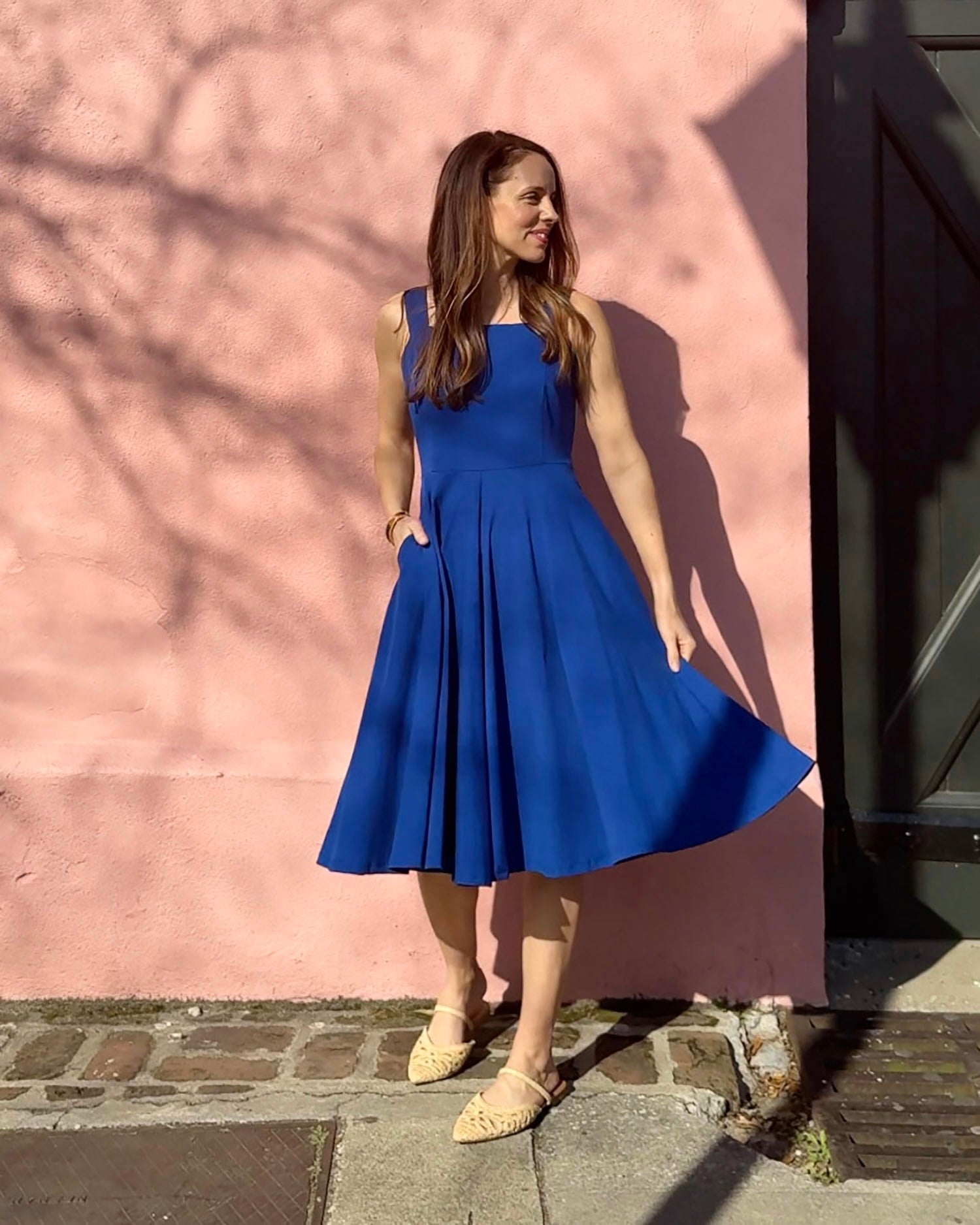 LAVANDE dress in Cobalt Blue
