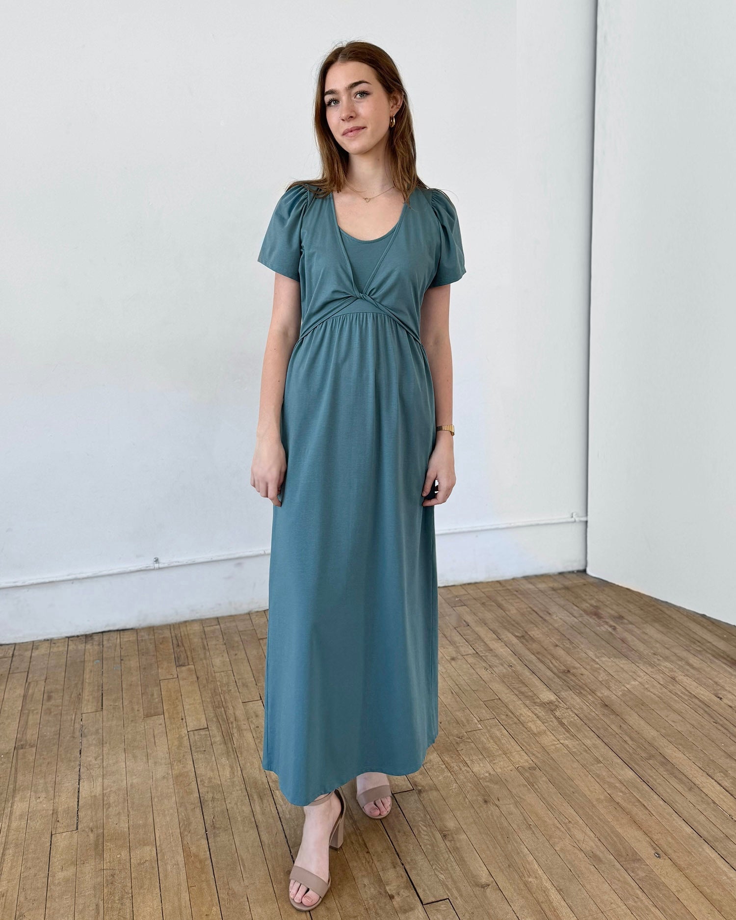 MONICA dress in Dark Aqua