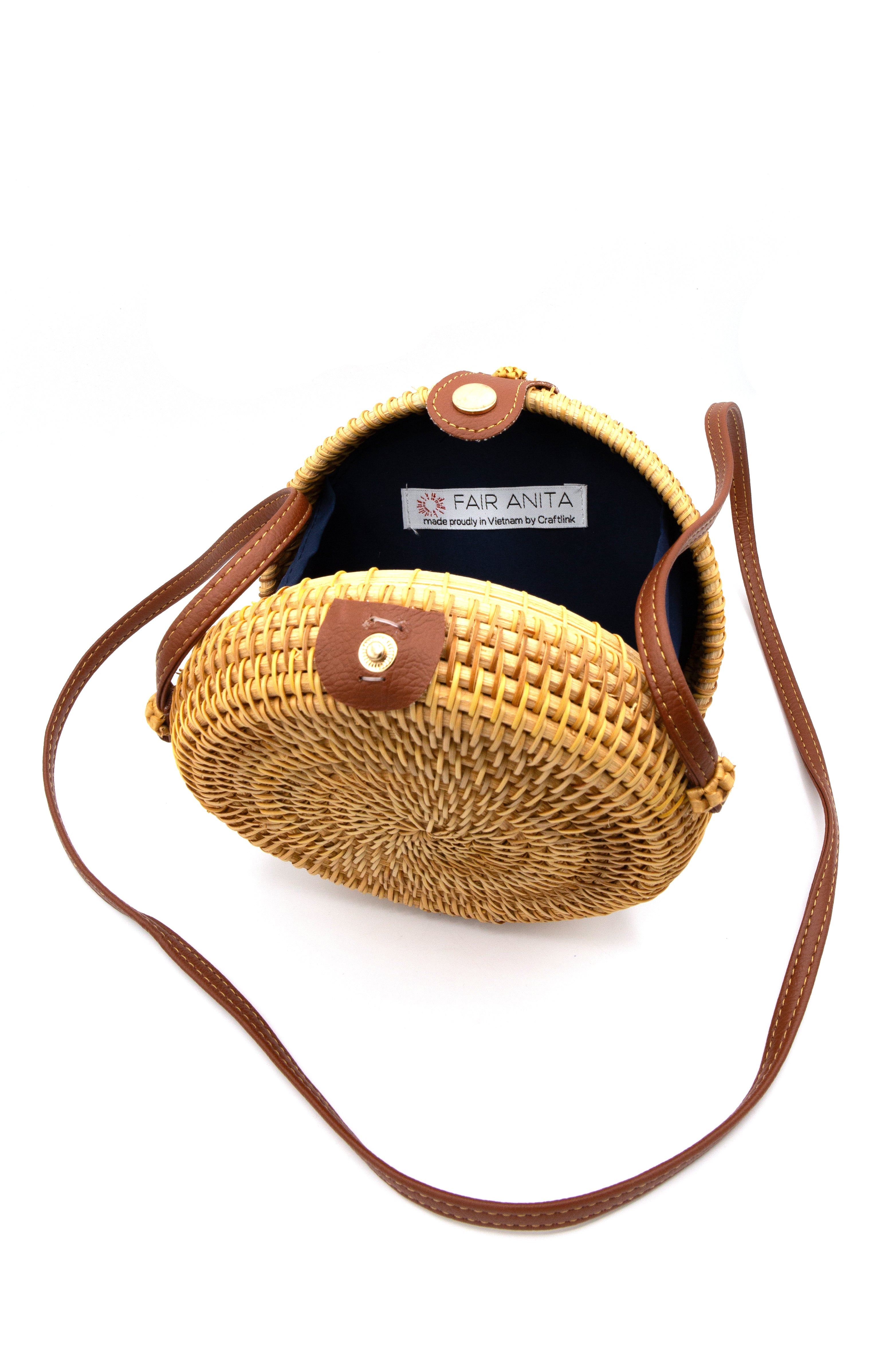 Rattan Round Bag