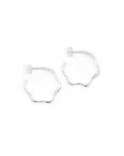 Wave Hoop Earrings