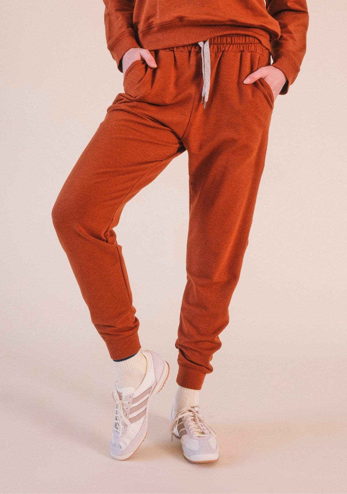 Agnes Organic Cotton + Tencel™ Jogger Pant - Rust