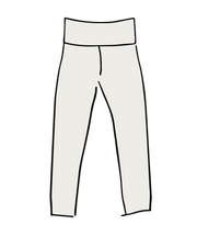 High Rise Ankle Leggings Plain Vanilla