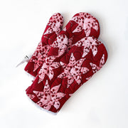 Poinsettia Oven Mitts