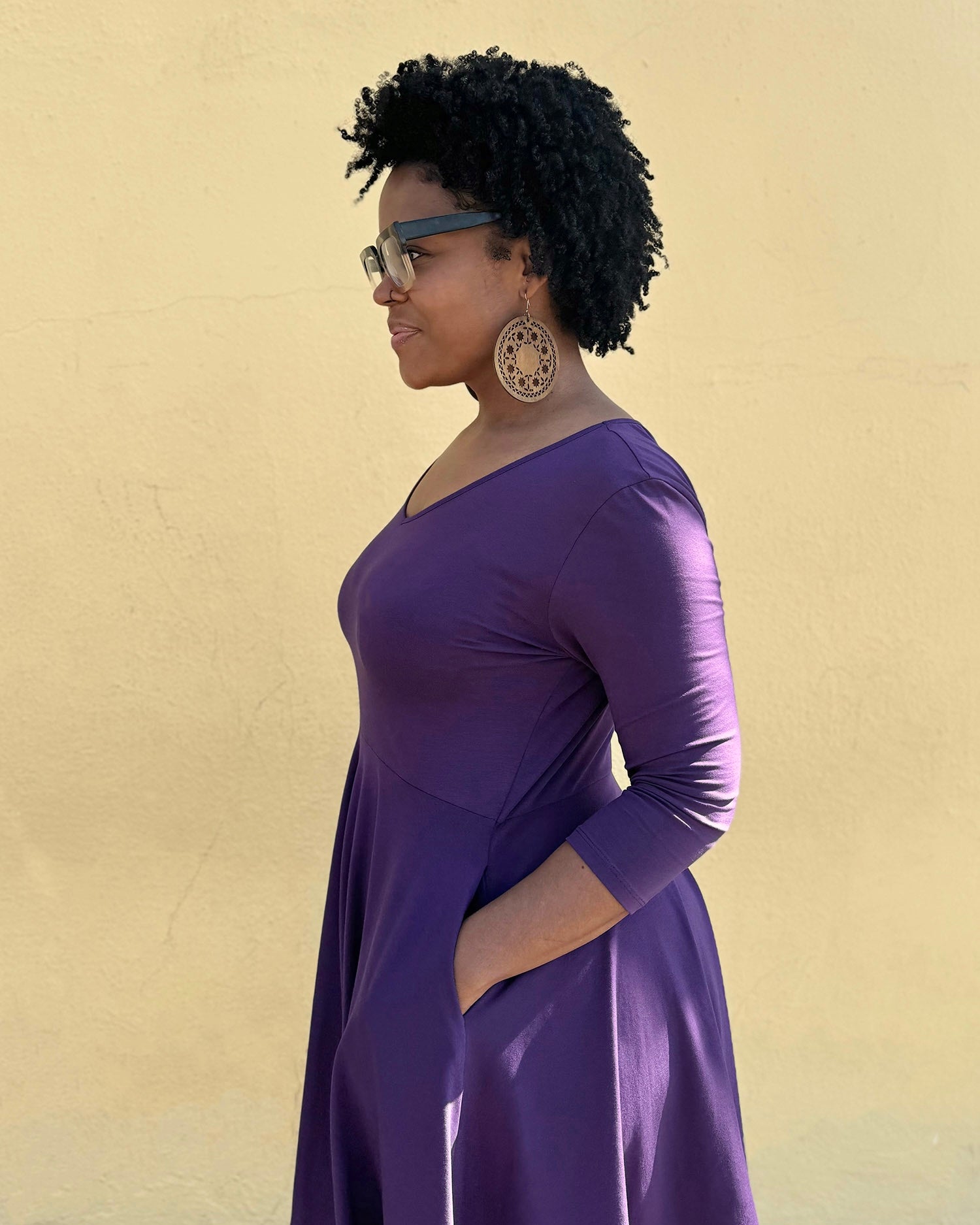 LOUISE dress in Midnight Dahlia