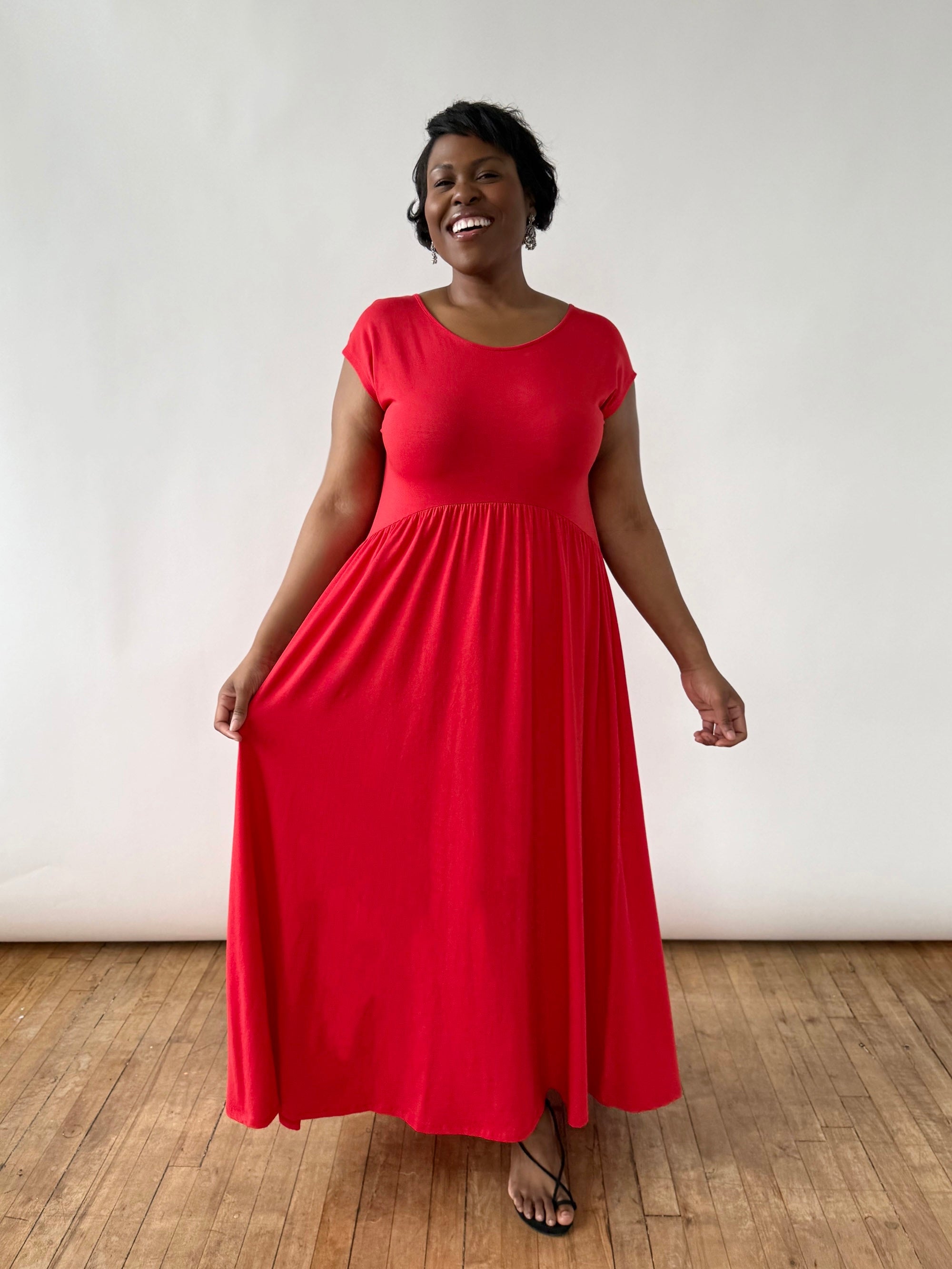 DEBORAH dress in Bright Ruby