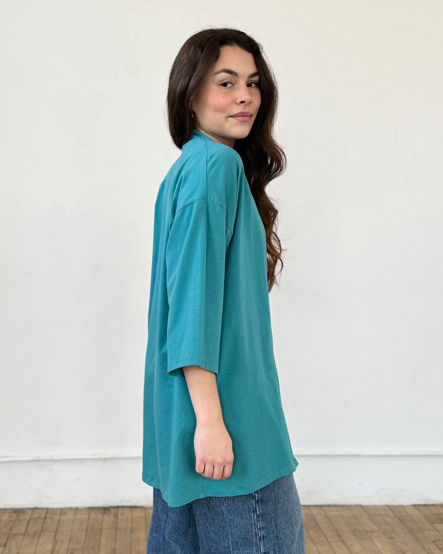 EVANA cardigan in Marine Teal