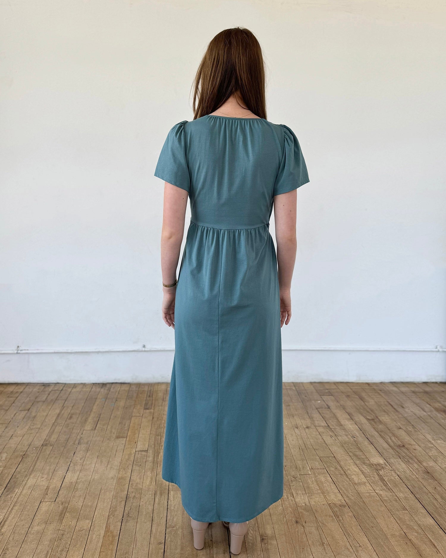 MONICA dress in Dark Aqua