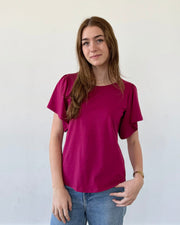 CHLOE tee in Garnet Pink