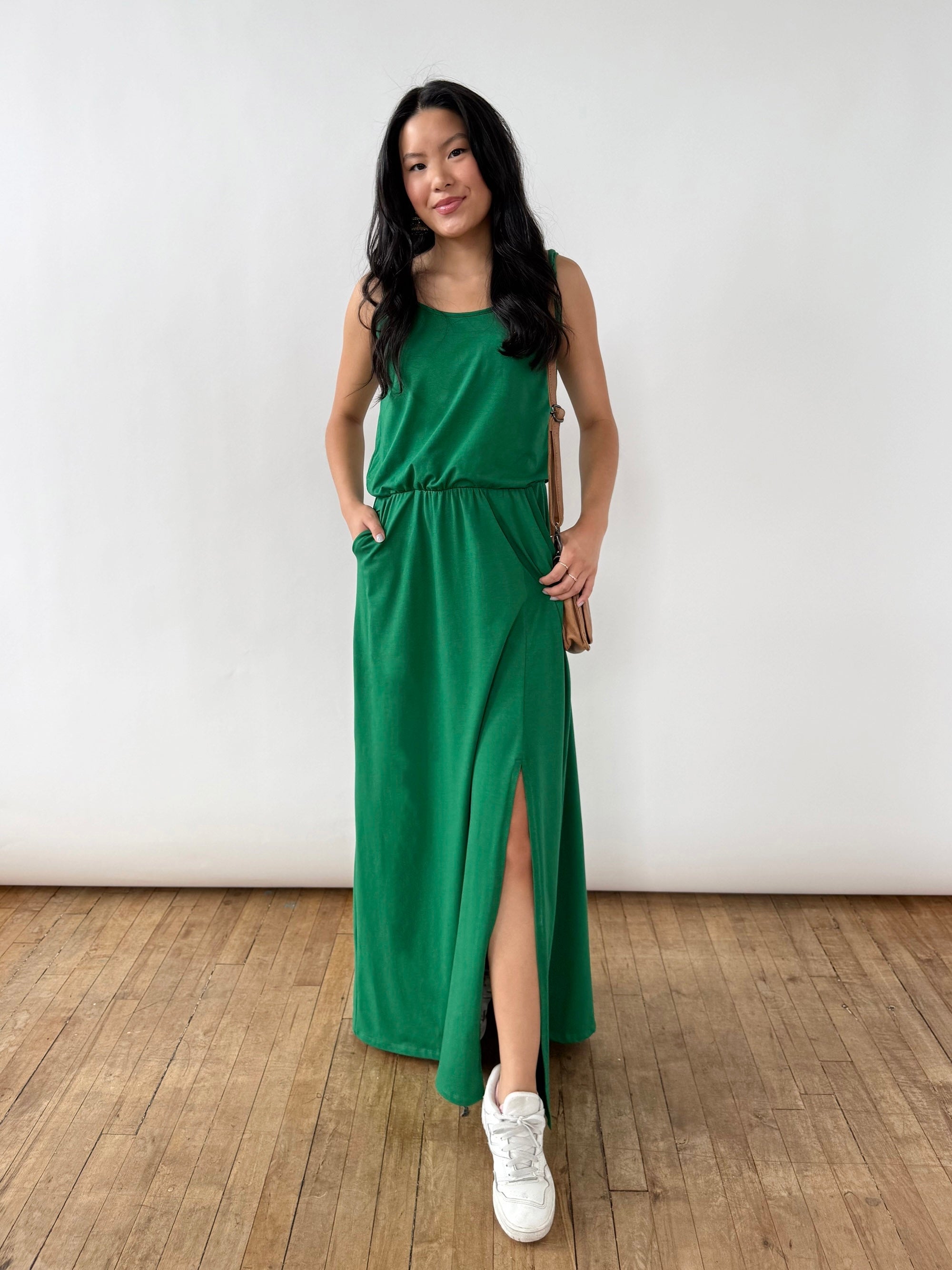 MICHAL dress in Rich Emerald