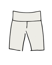 High Rise Bike Shorts Plain Vanilla