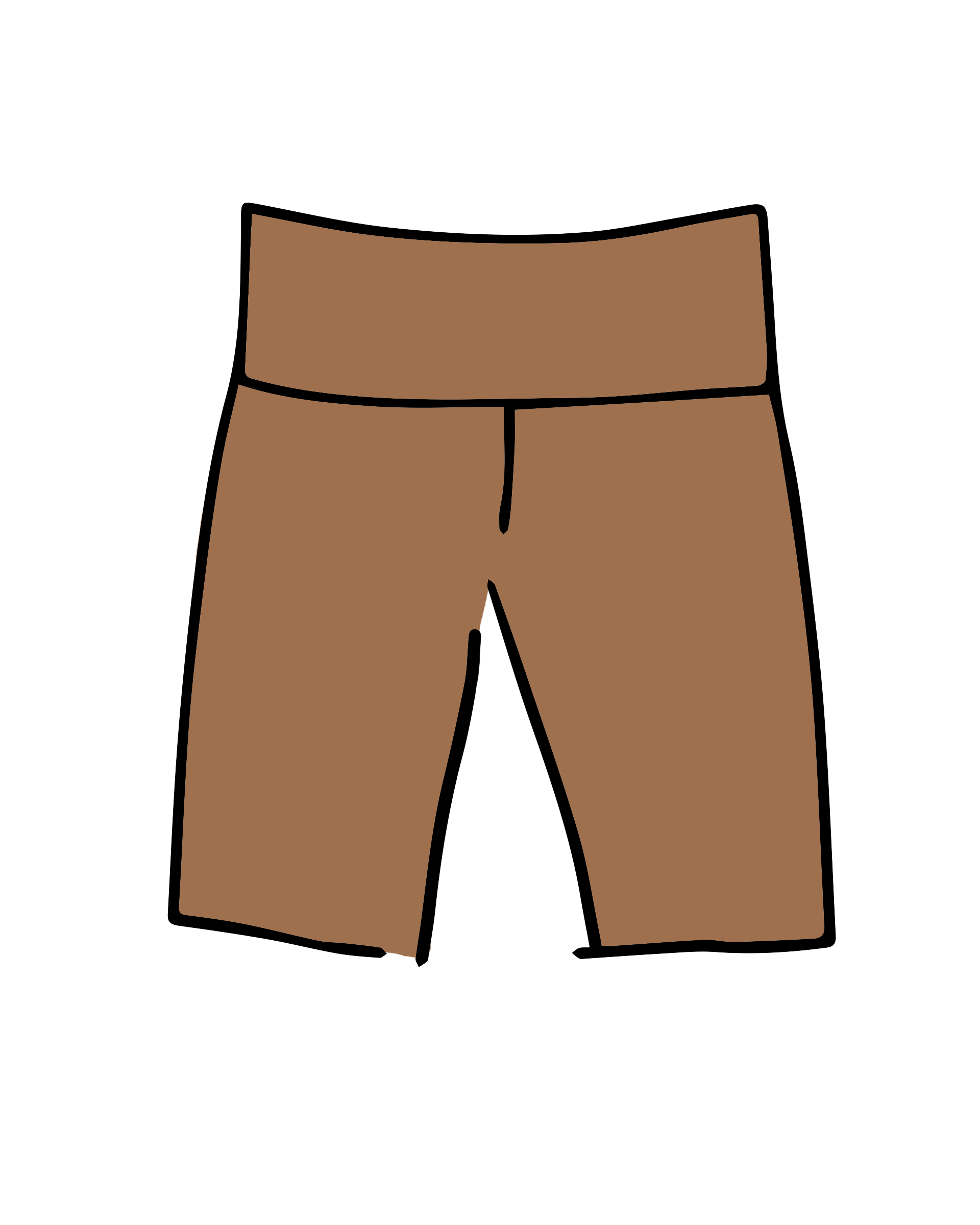 High Rise Bike Shorts Hazelnut
