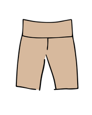 High Rise Bike Shorts Pine Nut