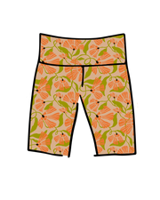 High Rise Bike Shorts Secret Garden