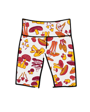High Rise Bike Shorts Whadda Fungi