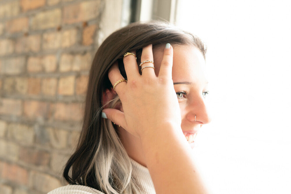 Braided Brass Ring
