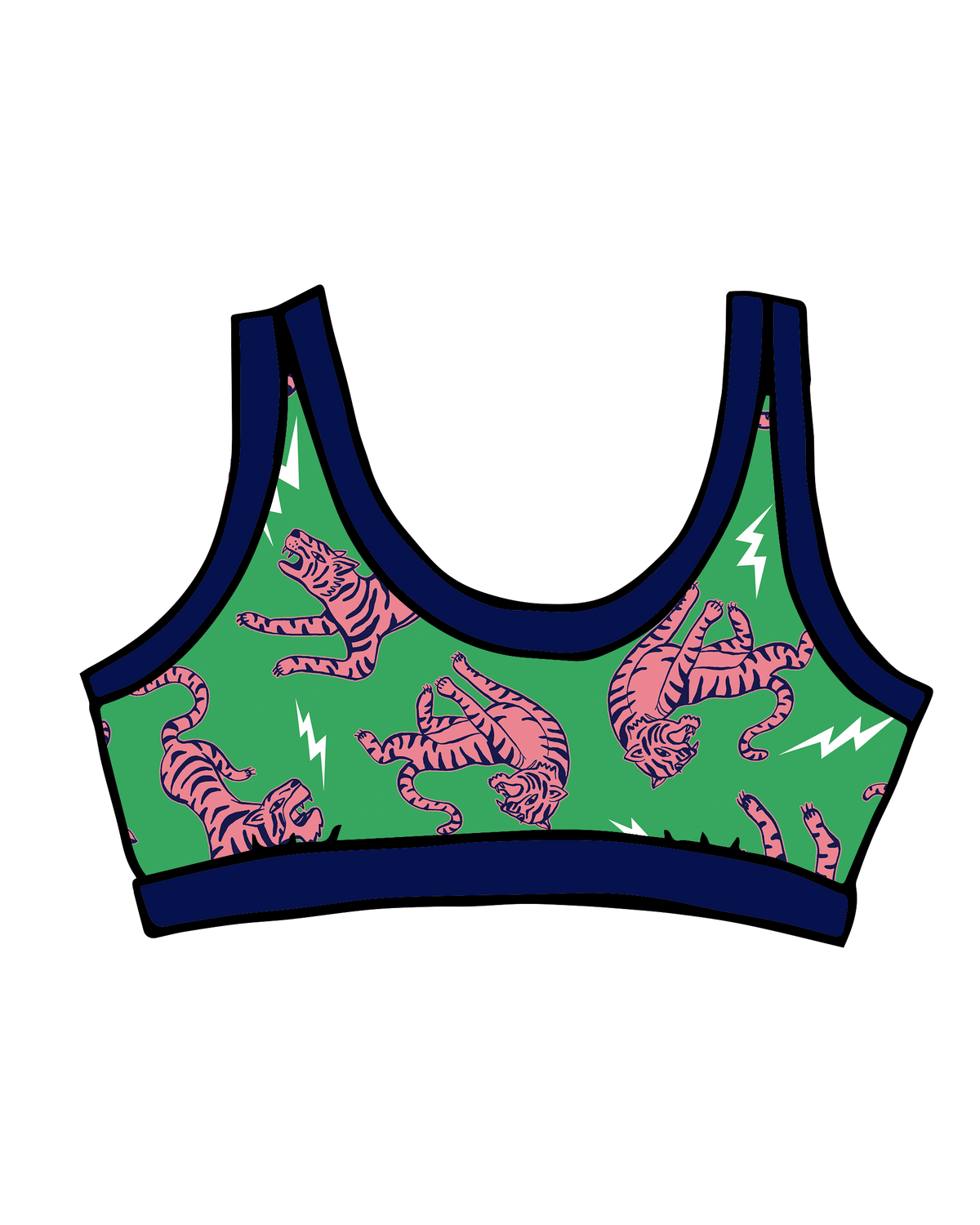 Bralette Electric Tiger