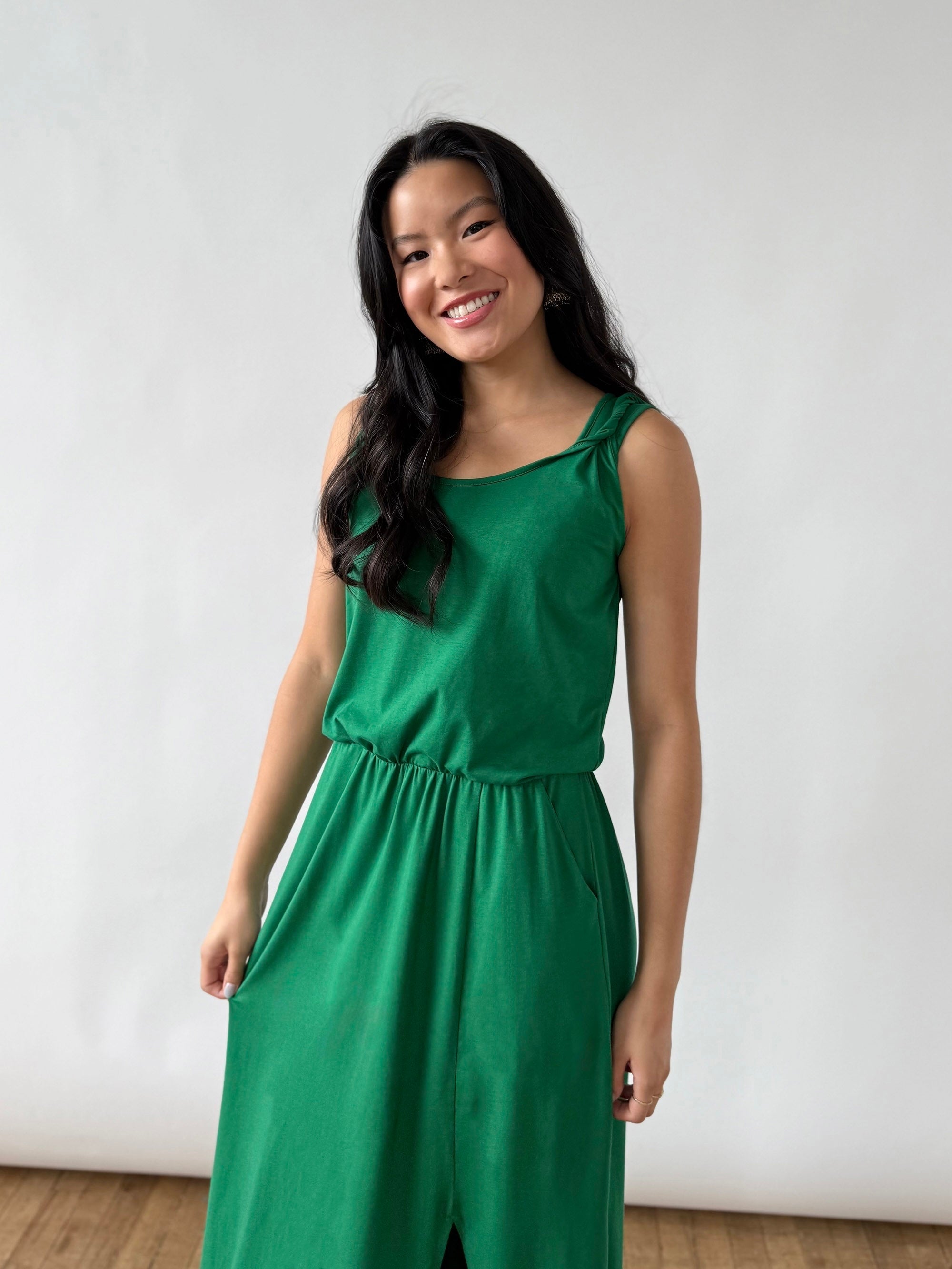 MICHAL dress in Rich Emerald