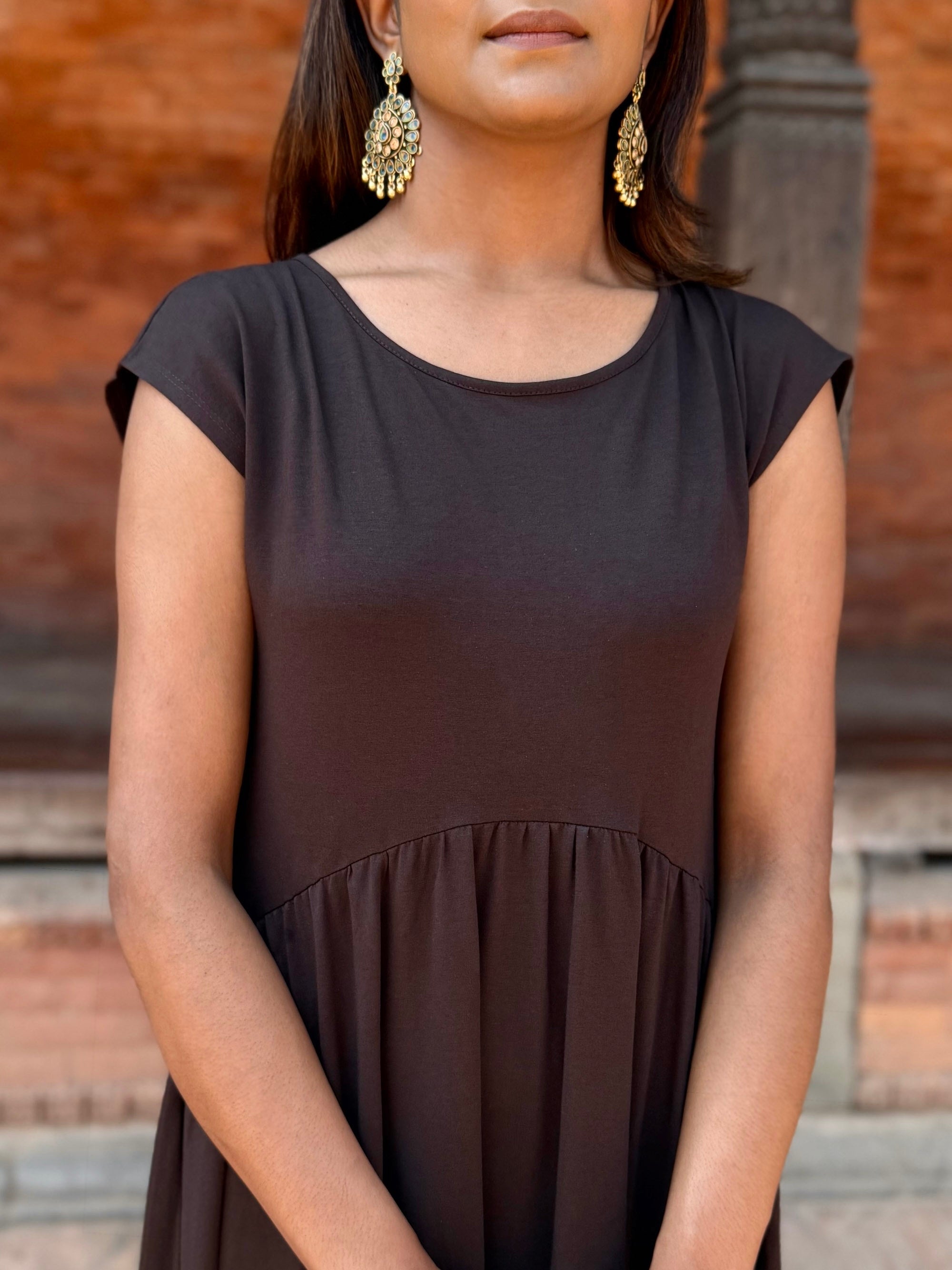 DEBORAH dress in Chocolate Torte