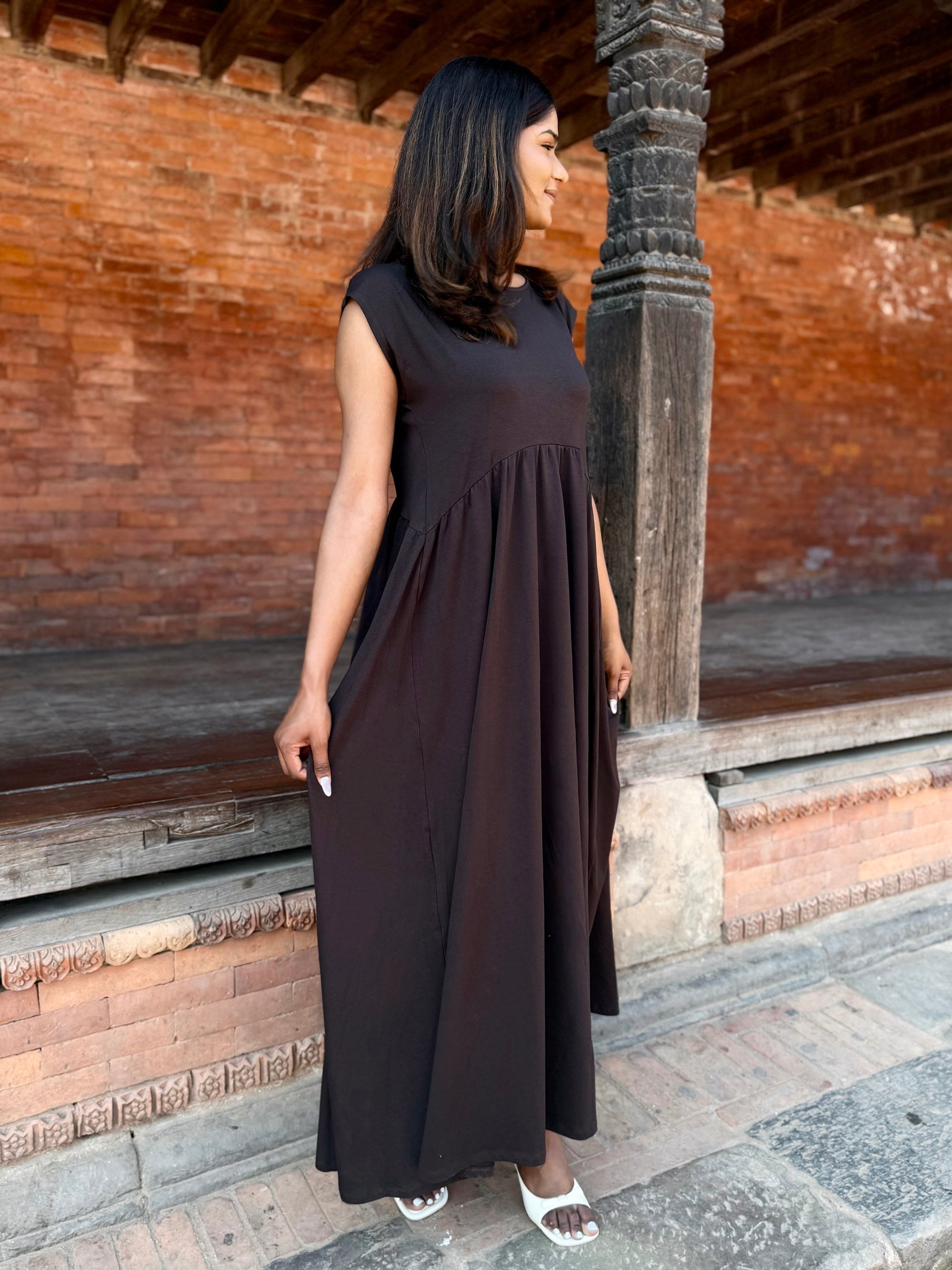 DEBORAH dress in Chocolate Torte