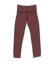 High Rise Ankle Leggings Chestnut