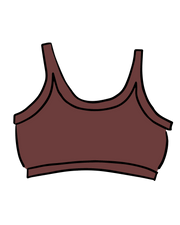 Longline Bra Chestnut