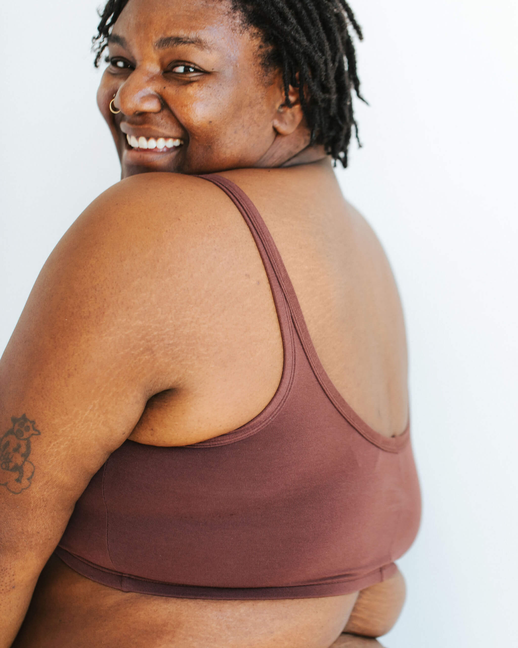 Longline Bra Chestnut