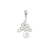 Tree silver charm
