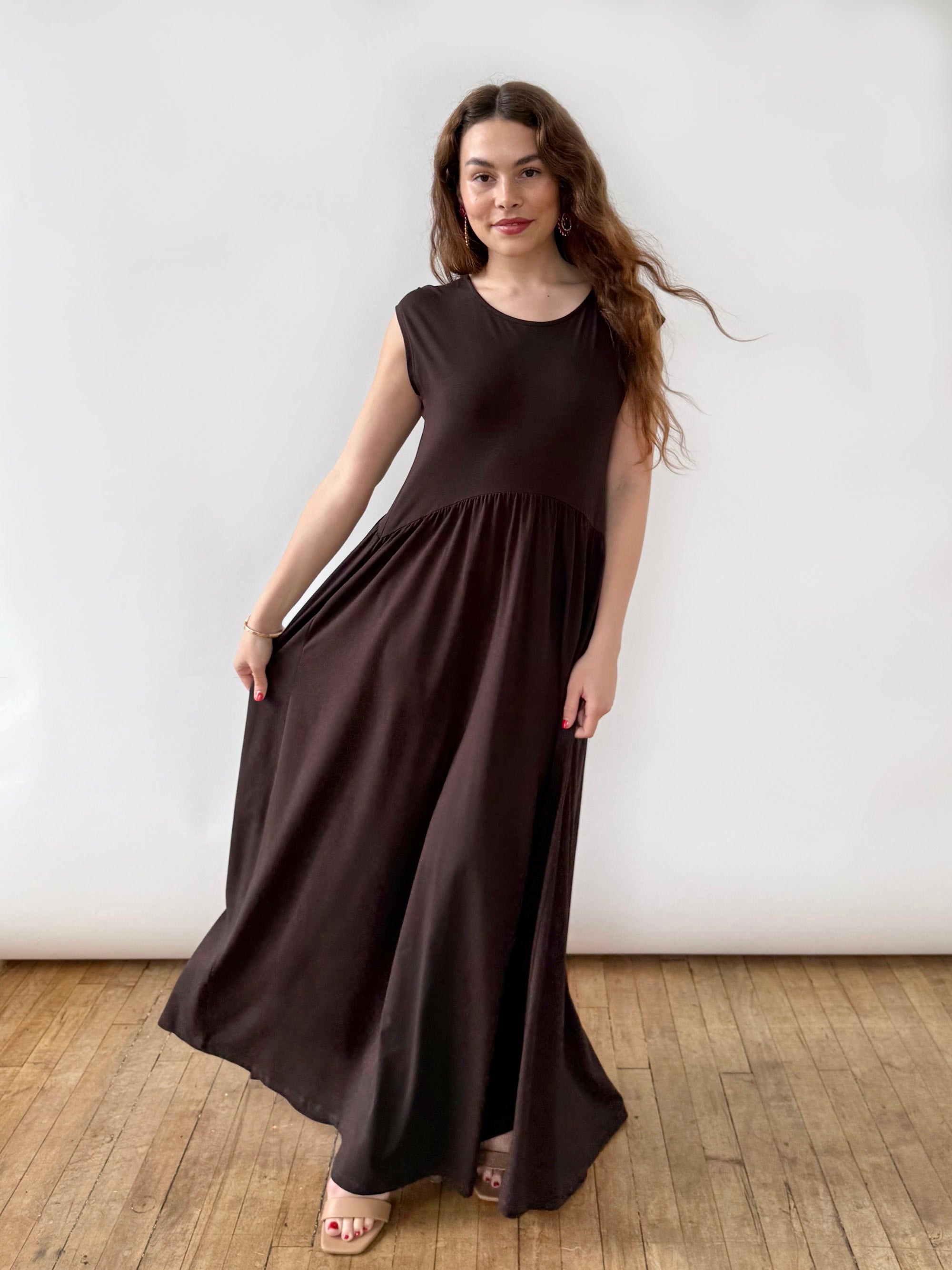 DEBORAH dress in Chocolate Torte