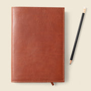 Refillable A5 Leather Notebook Cover – Chocolate